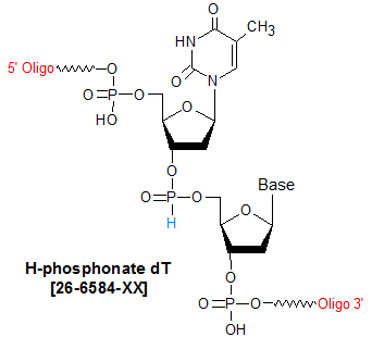 picture of H-Phosphonate dT. dT(H-p)